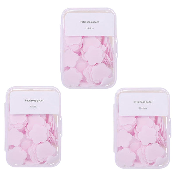 Iensen 300pcs Portable Hand Washing Soap Sheets, Scented Mini Soap Sheets, Disposable Soluble