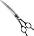 Fenice 8.0 inch Dog Grooming Curved Scissors - Jeweled Screw, Japan 440C Stainless Steel, Sharp Blade for Right Handed