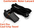 Whistle, 2 Packs Plastic Sports Whistles with Lanyard, Loud Crisp Sound Ideal for Coaches, Referees, and Officials