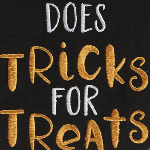 Pearhead Trick or Treat Bandana, Fall Holiday Dog Apparel, Halloween Costume, Slip On Collar Accessories, Small/Medium