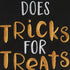 Pearhead Trick or Treat Bandana, Fall Holiday Dog Apparel, Halloween Costume, Slip On Collar Accessories, Small/Medium