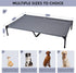 pettycare Elevated Outdoor Dog Bed, Heavy Duty Waterproof Cooling Bed for Large Dogs XL, Non Slip, 49 Inches, Grey
