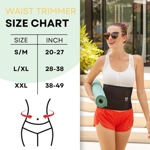 IRUFA,WA-OS-11,3D Trimmer, Breathable Spacer Fabric Waist Body Shaper, Abdominal Binder, Black