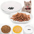 CSD Cat Food Bowl (3 Pack) - Ceramic Bowls with Nonslip Silicone Bottom, Whisker Friendly, 200ml Capacity