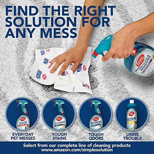Simple Solution Abzorbitall Pet Mess Absorbent Towels - 30 Towels, Multi-Surface Urine & Dog Poop Cleaning Sheets