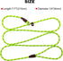 7Ft Slip Lead Dog Leash for Small Dogs, Lightweight Nylon Rope No Pull Training Leash, Green