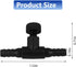 Aquarium Control Valves,10 Pack T Shaped Control Valve,Single Way Plastic Air Flow Control Regulator,for Fish Tank (Black)