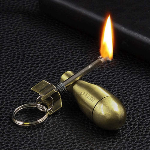 Permanent Match - 3 Pack, Flint Matchstick Fire Starter, Keychain Metal Immortal Lighter, Kerosene Refillable Lighter Waterproof Emergency Survival Gear by BIASTNR