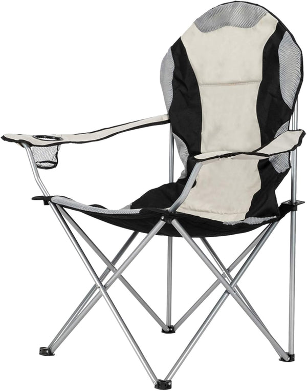 Kcelarec Portable Folding Camping Chair with Arm Rest Cup Holder and Carrying and