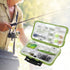 Portable Fishing Tackle Box, Waterproof Damping System Fishing Tackle Container for Outdoor Accessories