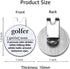 Hafhue Golfer Definition Golf Ball Marker - Magnetic Hat Clip, Funny Golf Accessories for Men