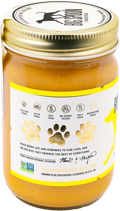 2 13 Big Spoon Roasters Wag Butter Banana Flax - Peanut Butter for Dogs - All Natural & Healthy Dog Peanut Butter