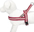 Blueberry Pet 4 Colors Soft & Comfy 3M Reflective Jacquard Padded Dog Harness, Chest Girth 16.5" - 21", Marsala Red