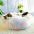 Otoez Kitten Puppy Bed, Extra Small Round Dog Cat Anti Anxiety Plush Bed with Non-Slip Waterproof Bottom