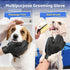 Pet Grooming Glove for Easy Mess-Free Grooming, Mitt for Dogs, Cats, Rabbits, Long/Short Hair, Easy Clean Up