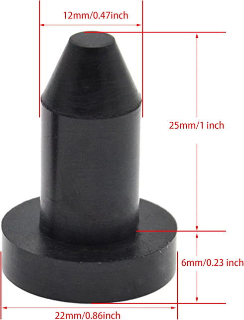 Kayak Scupper Plug Silicone Drain Plugs for Most Fishing Boats, 2 Pcs Bung for Sundolphin Kayaks