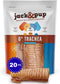 Jack&Pup 6" Beef Trachea for Dogs 20 Pack | All Natural Single