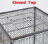 36-Inch Deluxe Wrought Iron Bird Flight Cage with Rolling Stand for Parrots, Conure, Lovebird, Cockatiel