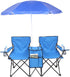 myoihomora 2-Seat Outdoor Lawn Folding Chair for Adults,Portable Large Camp Chairs,Fishing Chair,Portable Outdoor