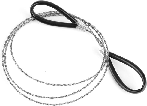 Stainless Steel Wire Saw, Survival Emergency Tool for Outdoor Camping, Bushcraft Gear for Cutting