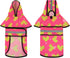 HDE Dog Raincoat Jacket, Reflective Adjustable Hooded Poncho for Small to X-Large Dogs, Pink Ducks