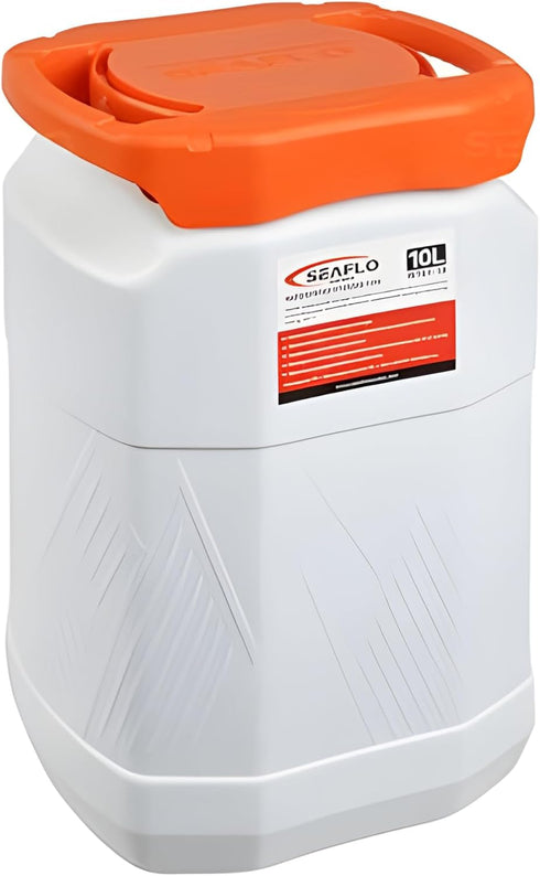 SEAFLO Waterproof Storage Bins with Lid, 2.64 Gal / 10 L for Marine, RV, Kayak, Camping