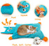 AWOOF Interactive Catnip Mat - Soft and Fun Cat Toy for Indoor Cats