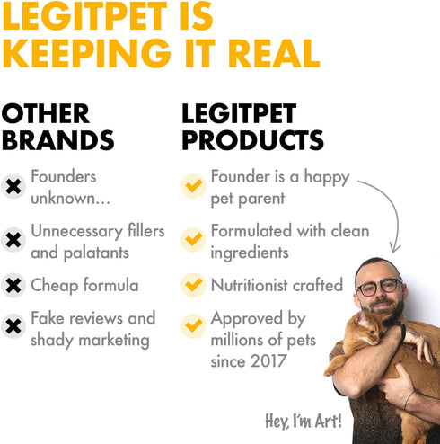30 LEGITPET Turmeric Curcumin Hip & Joint Supplement for Dogs Supports Mobility, Comfort & Overall Wellness