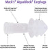 Mack's AquaBlock Swimming Earplugs, 3 Pair Comfortable Waterproof Silicone Ear Plugs for Swimming