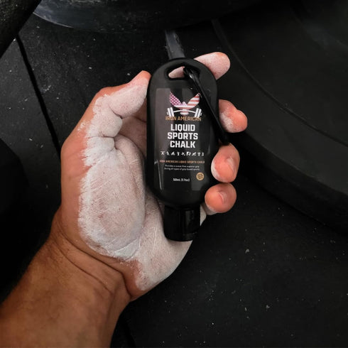 IRON AMERICAN Liquid Chalk, No-Mess Long-Lasting Grip for Weightlifting, Gymnastics, Rock Climbing, Fitness