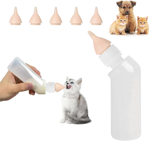 FEDIPUP Pack 5 Puppy Bottles for Nursing Puppy Milk, of Kitten Bottles for Nursing Newborn, Puppies Milk Feeder