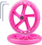 2-Pack 200mm Scooter Wheels - 8-Inch Pink Wheels for Razor A5, Lascoota,