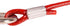 Stainless Steel Pet Dog Tie Out Cable - Double Head Leash for Medium Large Dogs (5m/16Ft, Red)