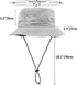 woogwin Waterproof Bucket Rain Hat - Quick Dry Packable Boonie Sun Hat with Chin Strap for UV Protection