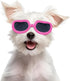 Enjoying Dog Goggles for Small Breed, UV Protection Sunglasses, Windproof, Dustproof, Adjustable Straps, Pink