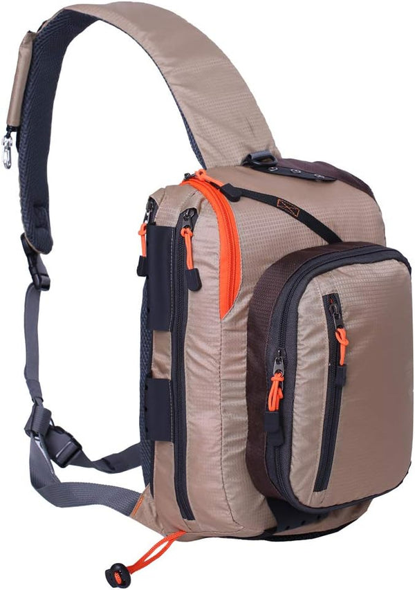 Kylebooker Fishing Tackle Storage Shoulder Bag - Fly Fishing Sling Pack
