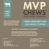 3.5oz (Pack 4) MVPChews | Freeze Dried Beef Liver Dog Treats | Single Ingredient Training Treats | High Protein, Grain