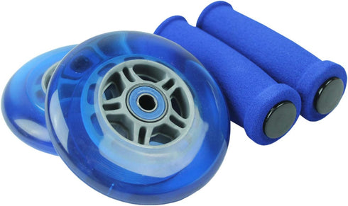 TGM Skateboards Replacement Razor Scooter Wheels, ABEC 7 Bearings, Handle Bar Grips
