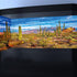 Reptile Habitat Background Rock Oasis Cactus Desert Terrarium Background 36x18in with 10 EVA Double-Sided Tape