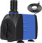 AQUANEAT Submersible Water Pump, 480GPH Small Aquarium Pump for Fish Tank, Hydroponics, Outdoor Fountain