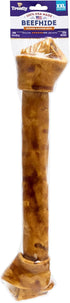 USA Beefhide Bones 15-17" Dog Chew Treats, Chicken Flavor, 1 Count/1 Pack