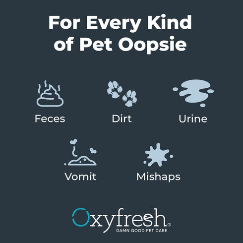 Oxyfresh Advanced Pet Stain Remover & Urine Odor Eliminator, Fast Acting for All Surfaces