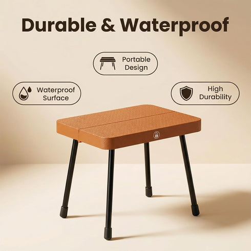 Kyxetuo 300 lbs Portable Camping Stool & Travel Seat - Heavy Duty, Aluminum Legs & PP Seat - Ultralight Collapsible