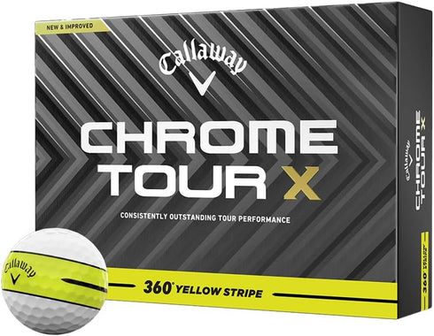 Callaway Prior Generation Chrome Tour X 360 Stripe Golf Balls