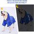 Dog Raincoat for Large Dogs, Adjustable Belly Strap Rain Jacket with Leash Hole - Waterproof Lightweight Breathable