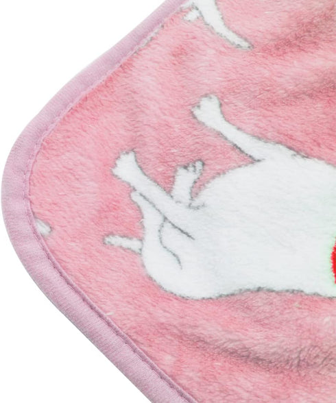 Fluffy Flannel Fleece Pet Dog Bed Throw Blanket Cover for Couch, 29.5 x 39.5 Inches, Cute Animals Design
