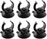 Sucker Clip 6PCS Black Aquarium Heater Suction Cups Holders Clamps for Fish Tank