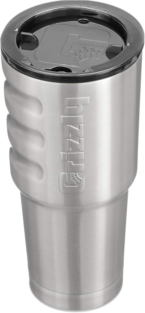 Grizzly Grip Cup 32 oz Tumbler | Stainless Steel | Vacuum Insulated with TwistTop Lid for Coffee Travel