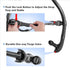 Swim Snorkel for Adult Swimmers, Snorkeling Gear for Pool and Open Water Training, Silicone Mouthpiece with One-Way