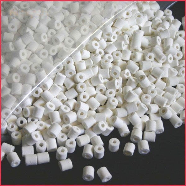 Aquarium Filter Media - Bulk Bio Ceramic Rings for Fish Tank, Canister Filter, Pond, Coral Reef (5-lb)